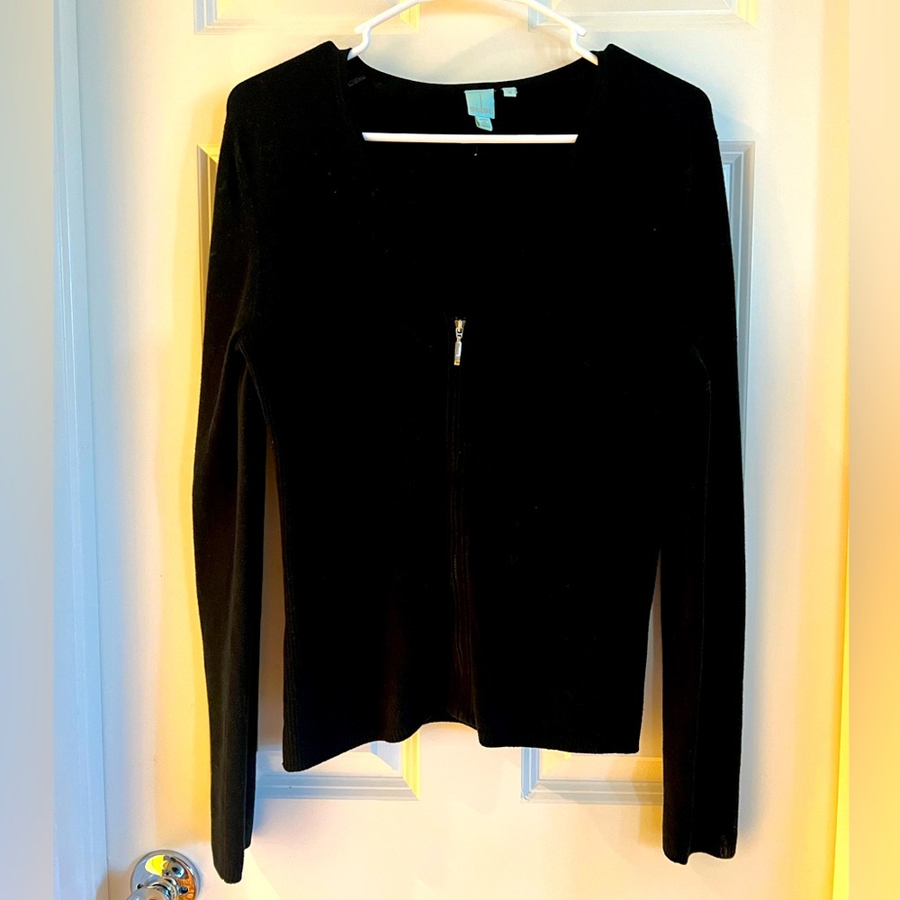 Shu Shu Zipped Up Sweater/Cardigan